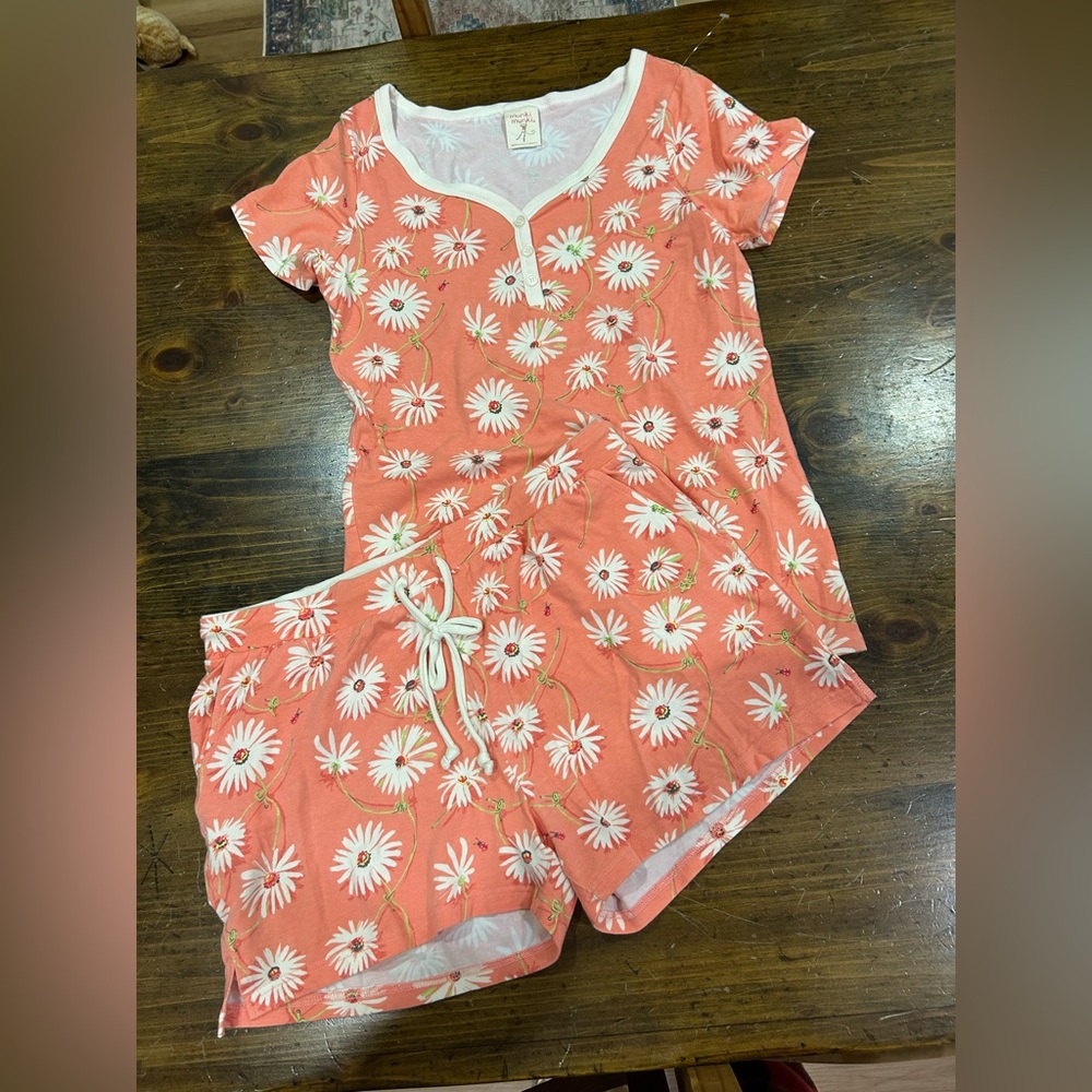 MUNKI MUNKI - 2-Piece Short Pajamas Set  Size Medium